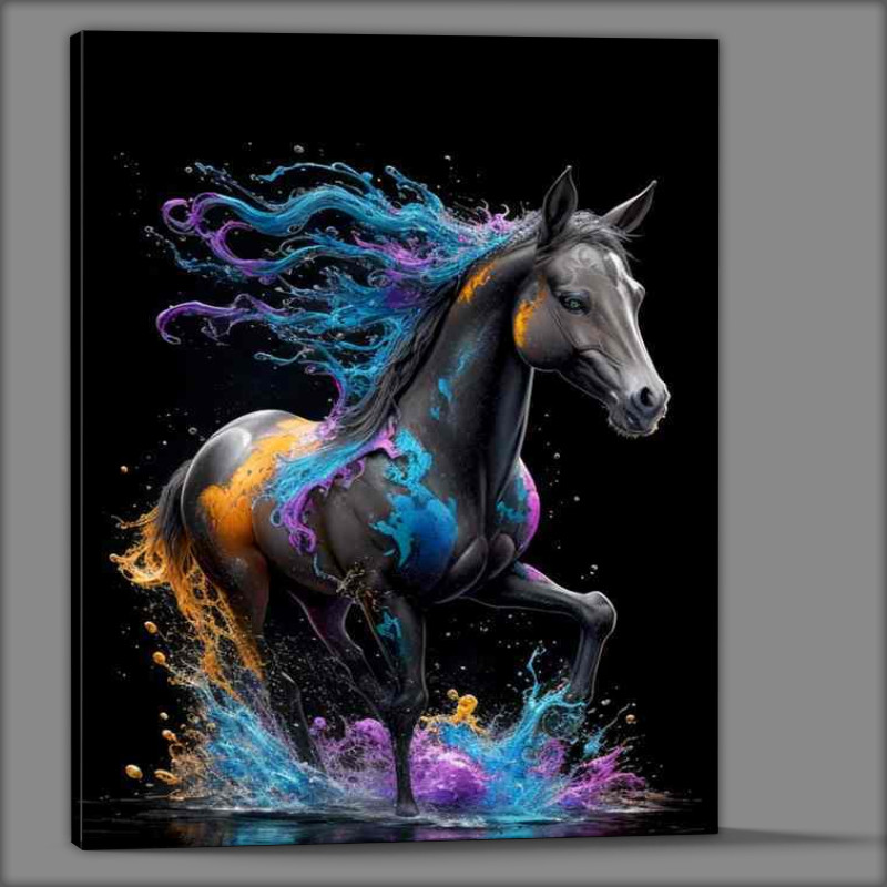 Buy Canvas : (Painted Hooves in Motion)