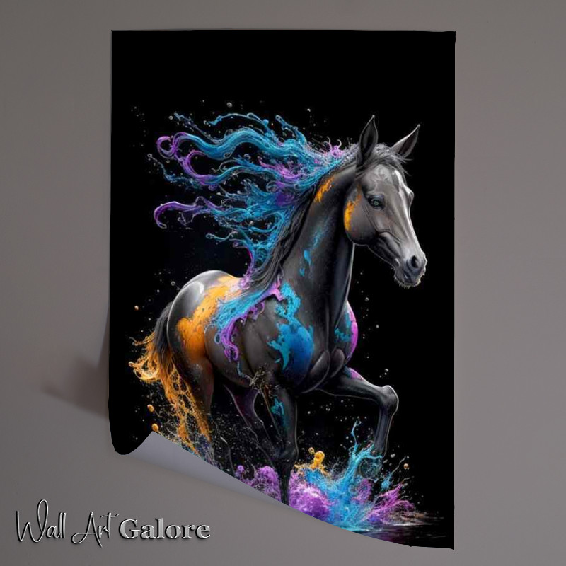 Buy Unframed Poster : (Painted Hooves in Motion)