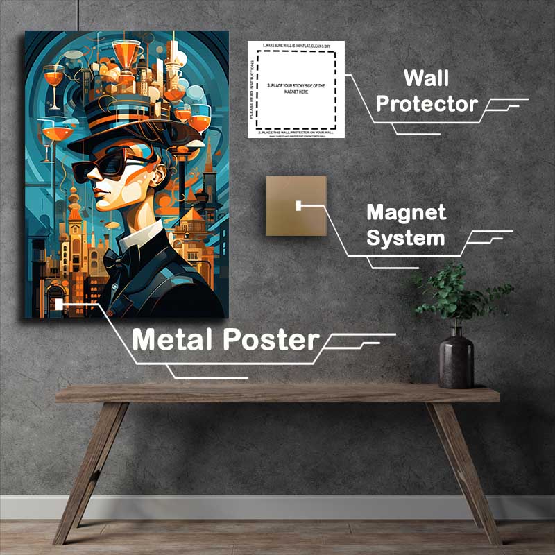 Buy Metal Poster : (The Puzzle of Abstract Human s)