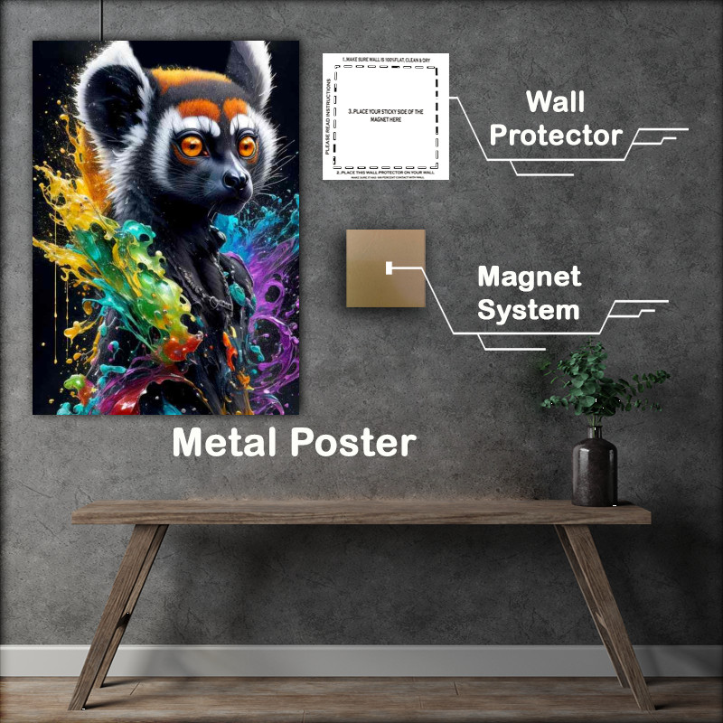 Buy Metal Poster : (Spectrum of Lemur Delight)