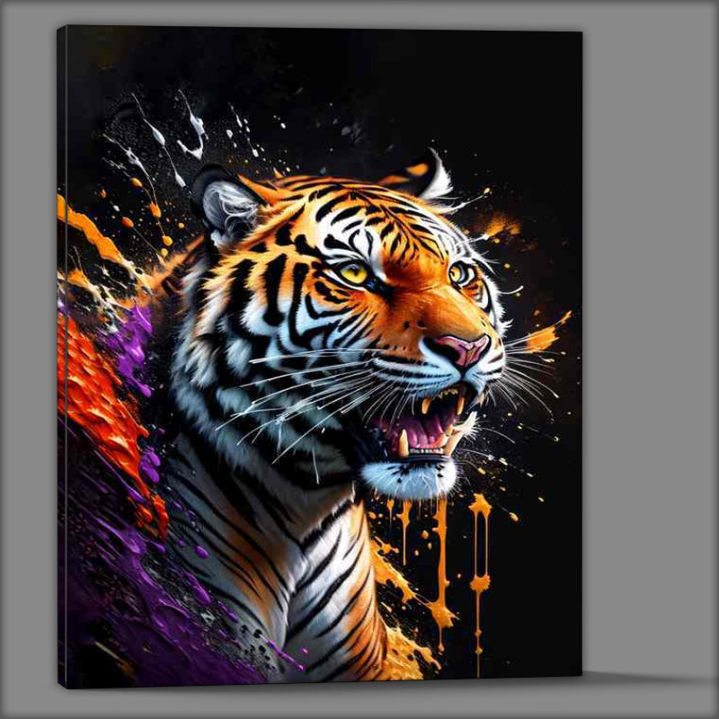 Buy Canvas : (Tiger king splash art)