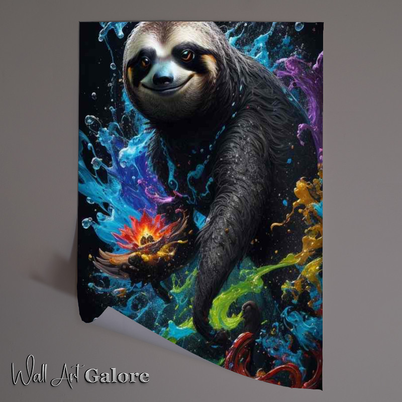 Buy Unframed Poster : (Tranquil Tones of the Sloth)