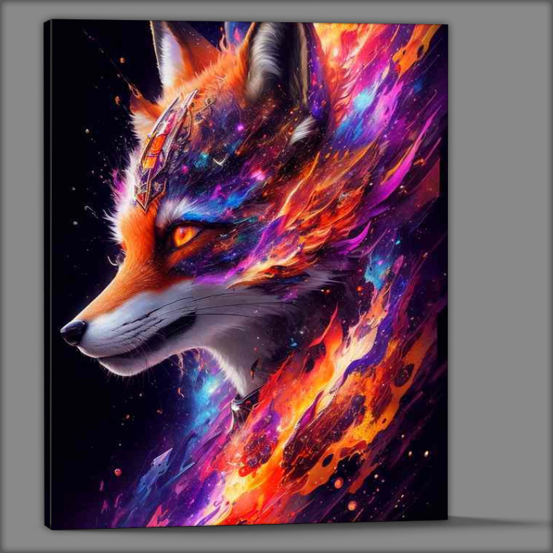 Buy Canvas : (Vibrant Fox Fantasy in the sky)