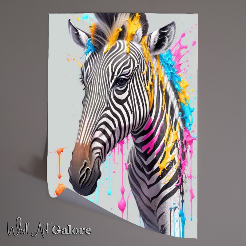 Buy Unframed Poster : (Zoe the zebra splash art)