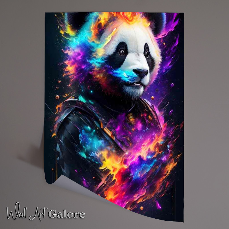 Buy Unframed Poster : (cheeky panda in the galaxy)