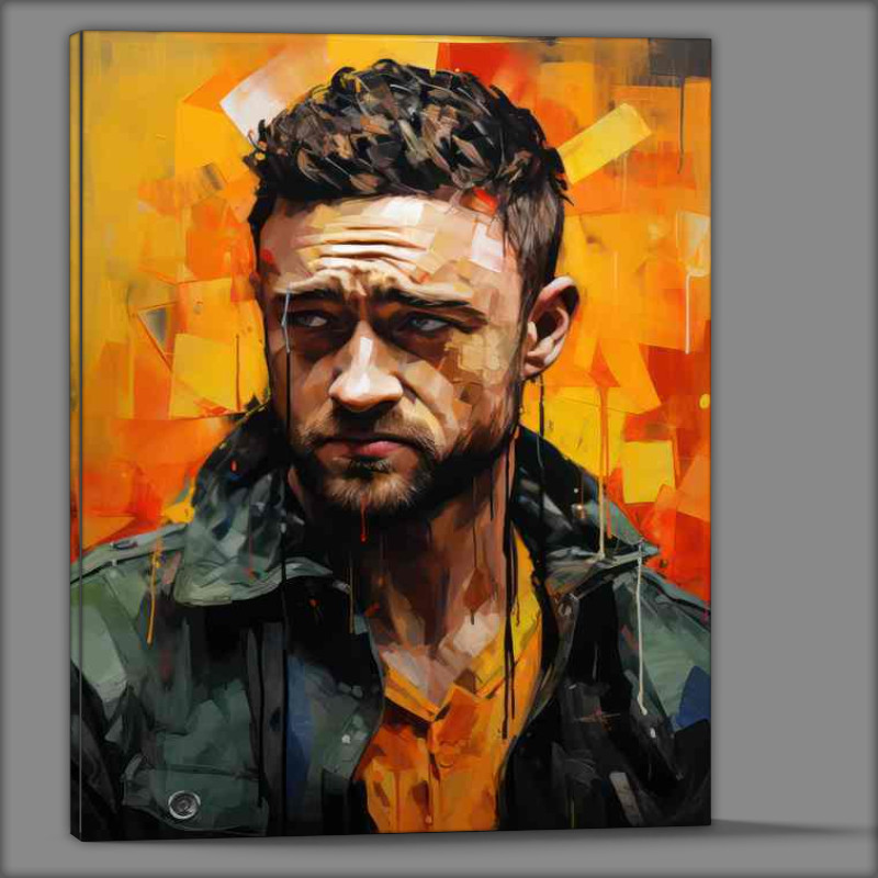 Buy Canvas : (Justin Timberlake Very colourful art)