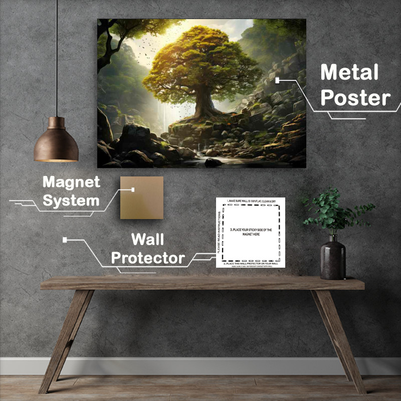 Buy Metal Poster : (A Glimpse Of morning Glory)