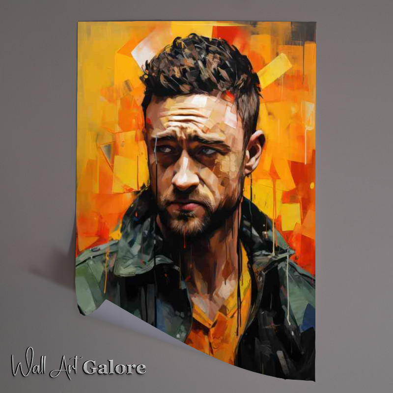 Buy Unframed Poster : (Justin Timberlake Very colourful art)