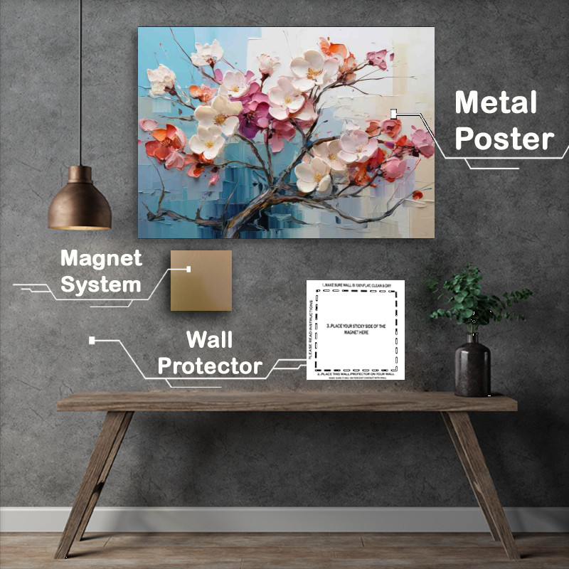 Buy Metal Poster : (Abstract Floral Whirlwind)