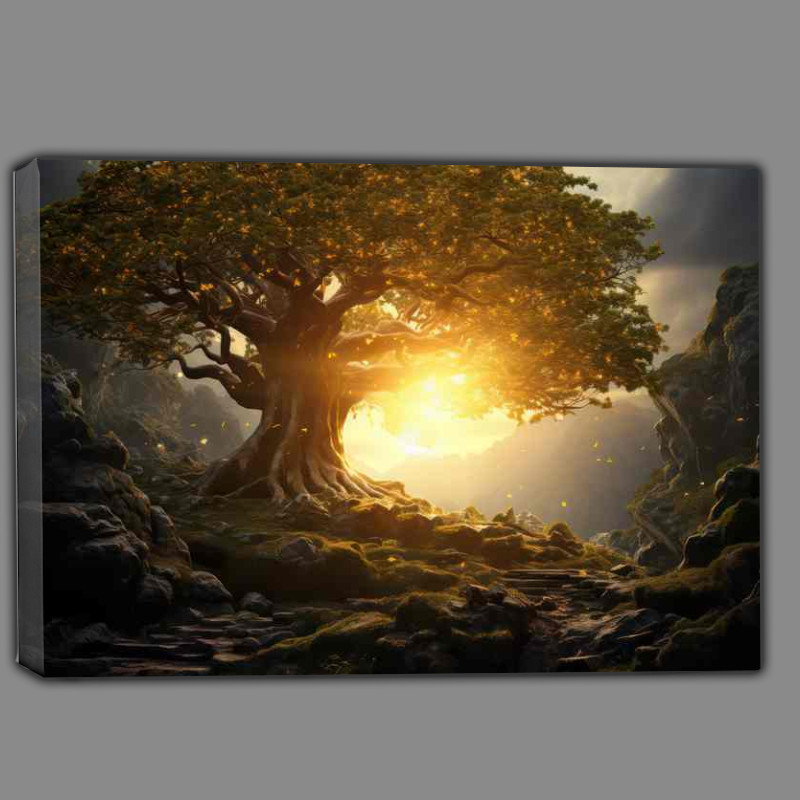 Buy Canvas : (Blanket of Light Through The Boughs Of Tme)