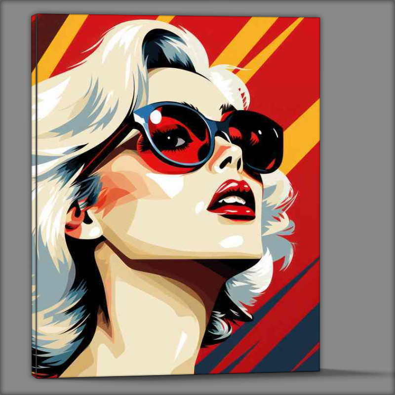 Buy Canvas : (Lady gaga pop art with glasses)
