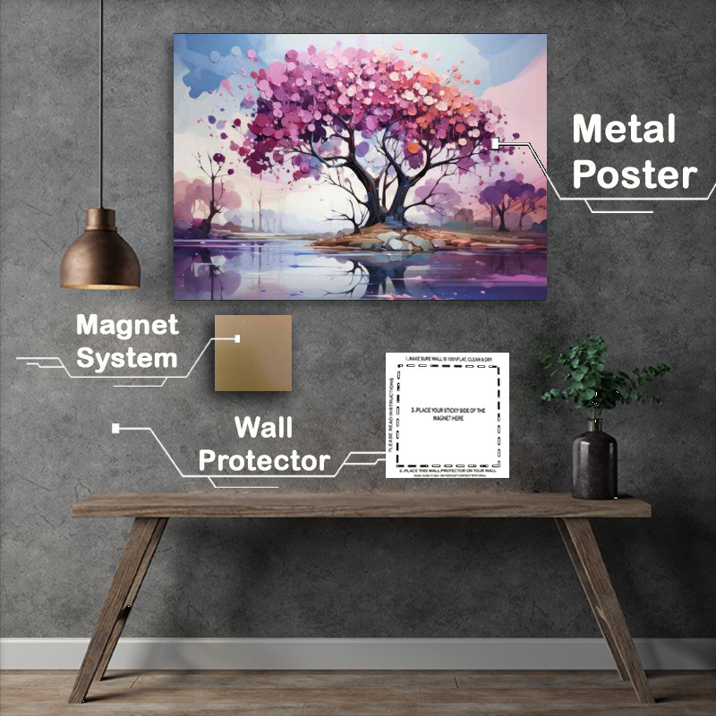 Buy Metal Poster : (Gentle palette Illusions)