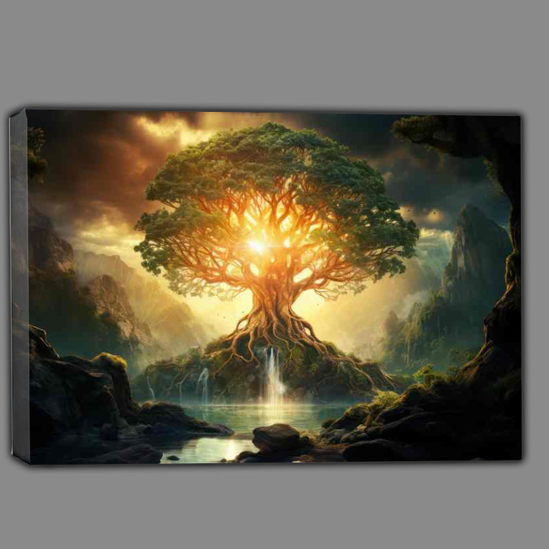 Buy Canvas : (Glistening Gleam In The Woods)