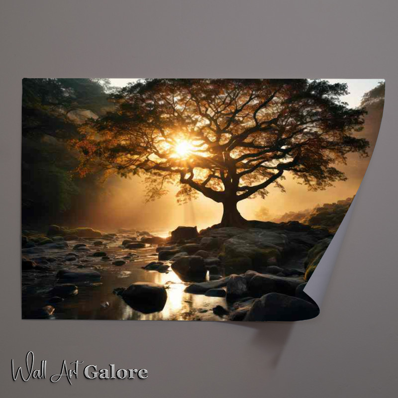 Buy Unframed Poster : (Heavens Halo in Gold)