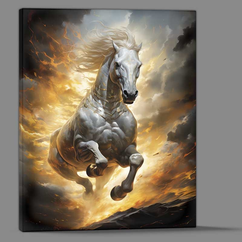 Buy Canvas : (Silvers Sunset Saddles Horse Haven)