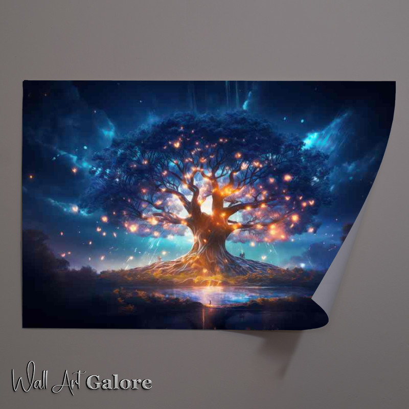 Buy Unframed Poster : (Out of The Blue light Explosion)
