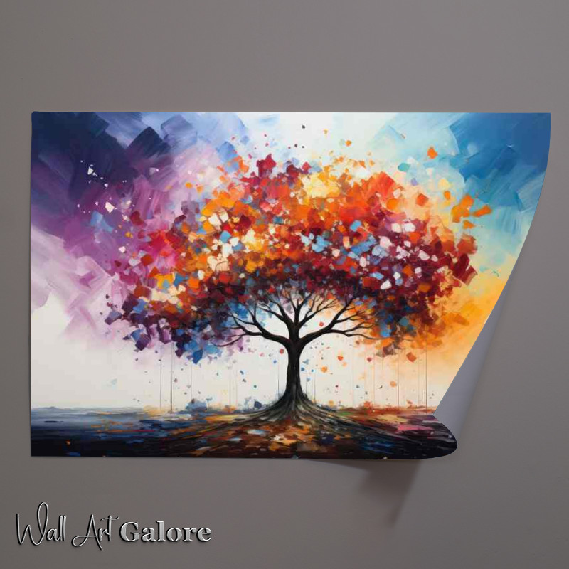 Buy Unframed Poster : (Rainbow Lights Tree)
