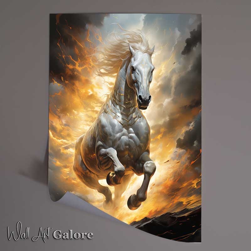 Buy Unframed Poster : (Silvers Sunset Saddles Horse Haven)