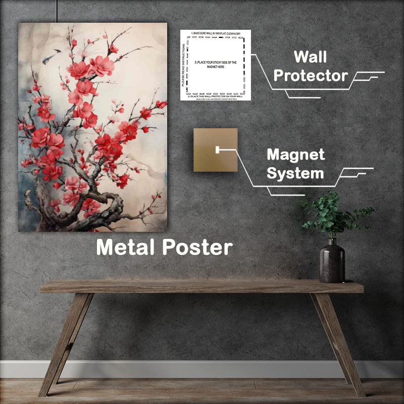 Buy Metal Poster : (Cherry Blossom Elegance)