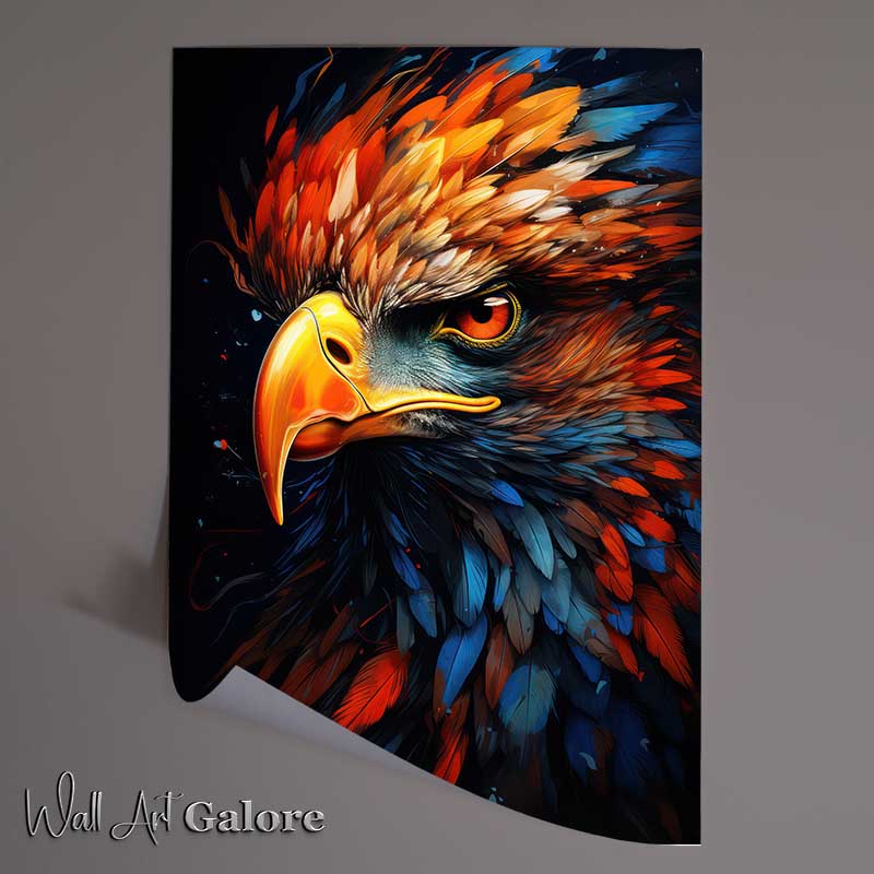 Buy Unframed Poster : (Majestic Eagles Filled With Colour Bird Of Prey)