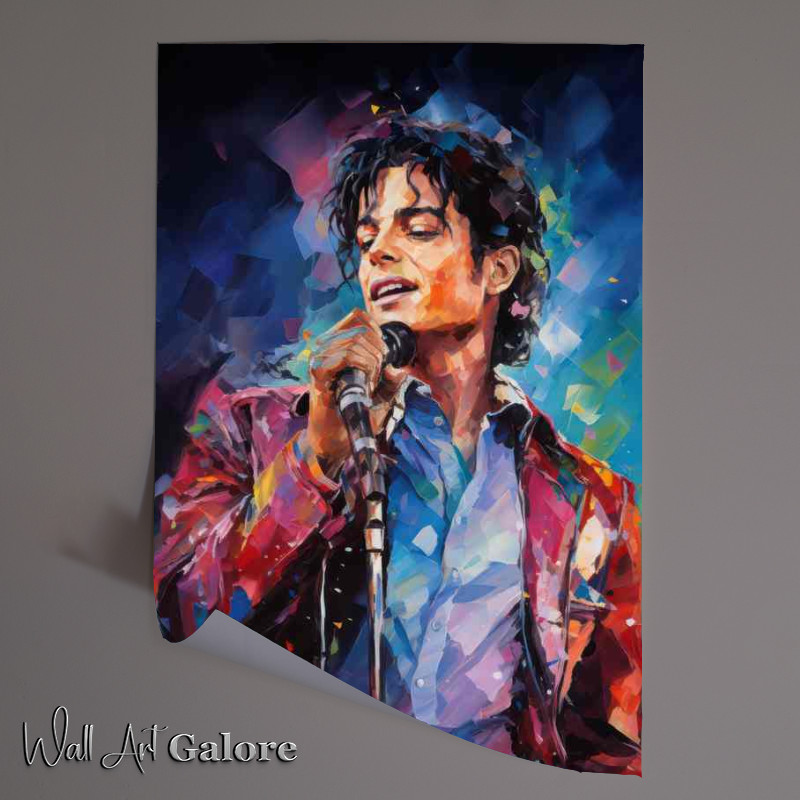 Buy Unframed Poster : (Michael king jackson painting style)