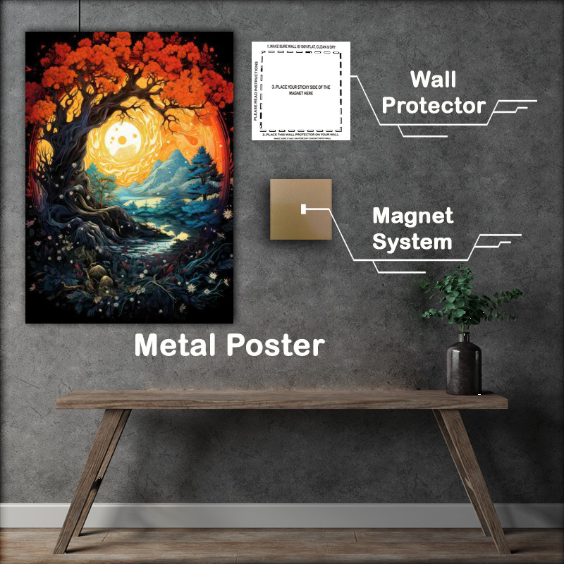 Buy Metal Poster : (Interplay Of Elements)