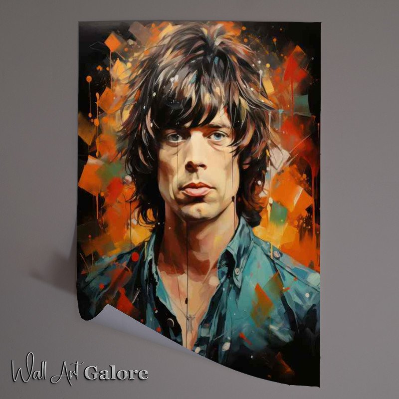 Buy Unframed Poster : (Mick Jagger Very colourful)