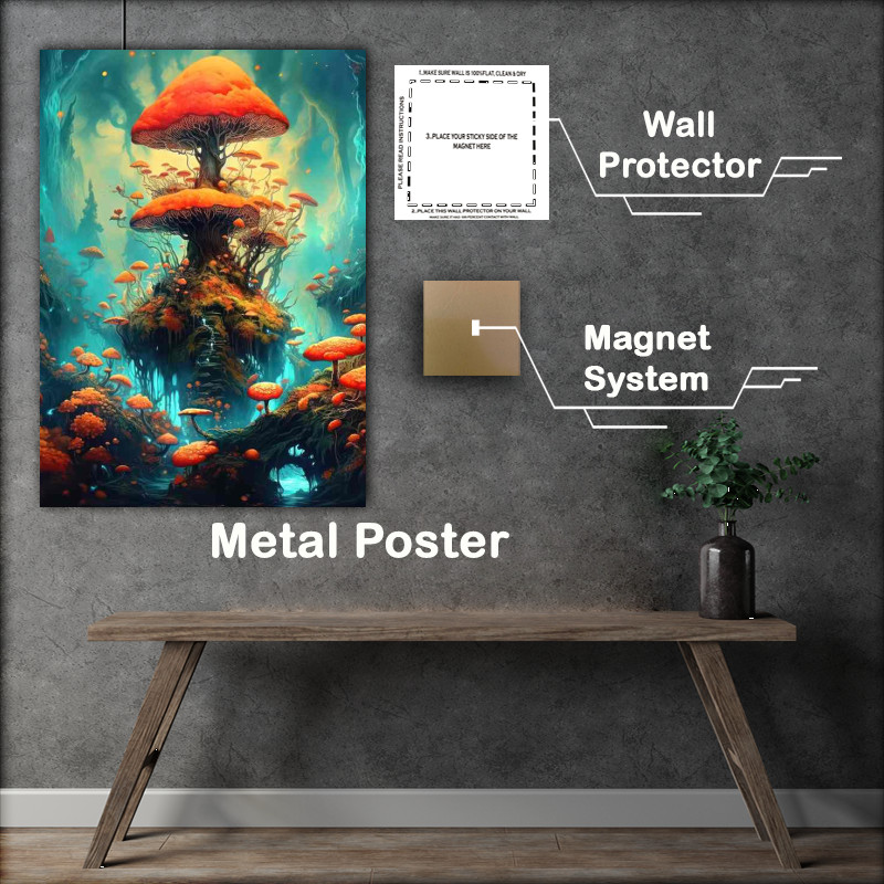 Buy Metal Poster : (Mystic Mycelium)