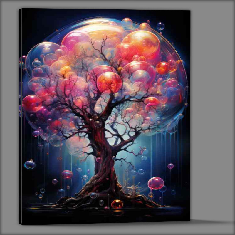 Buy Canvas : (Rainbow Bubble Tree)