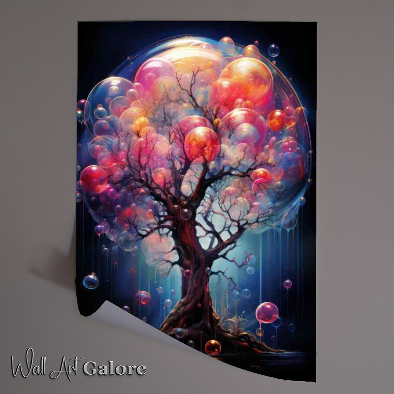Buy Unframed Poster : (Rainbow Bubble Tree)