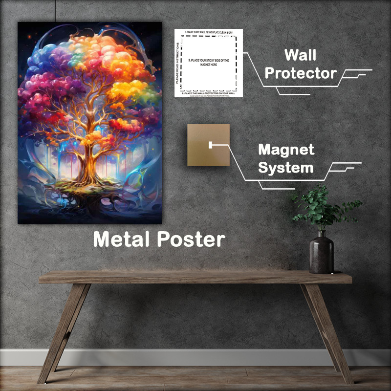 Buy Metal Poster : (Rainbow Growth)