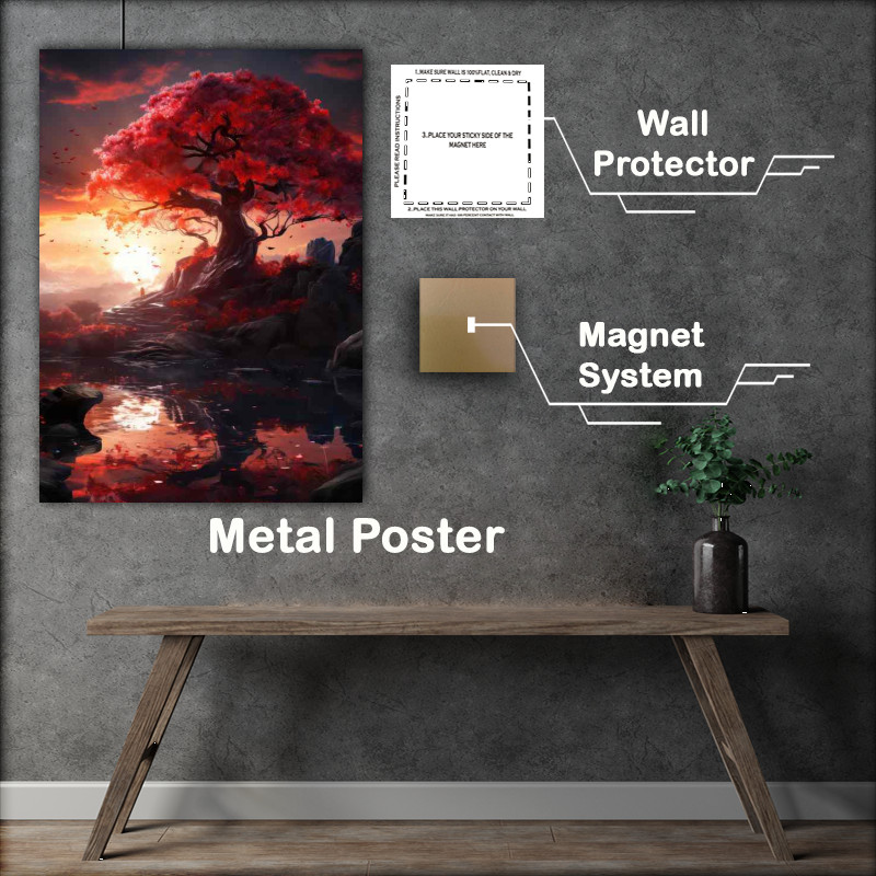 Buy Metal Poster : (Red Rooted Fantasy)