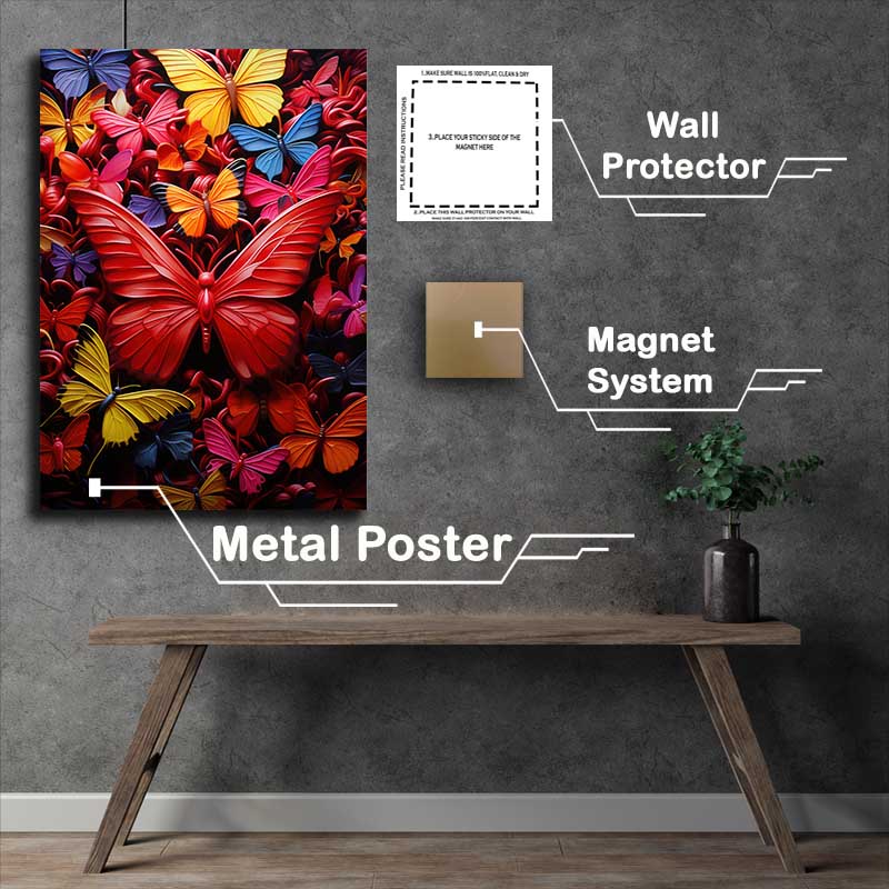 Buy Metal Poster : (Butterfly From Beyond The Art Realm)