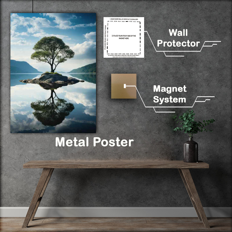 Buy Metal Poster : (The Reflection of Nature)
