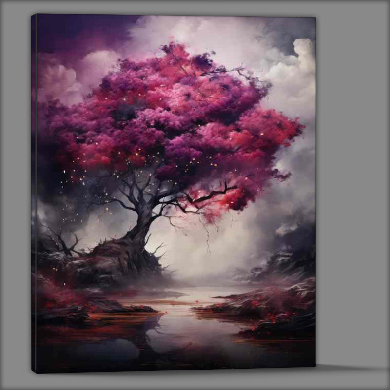 Buy Canvas : (Tree In Purple Silence)
