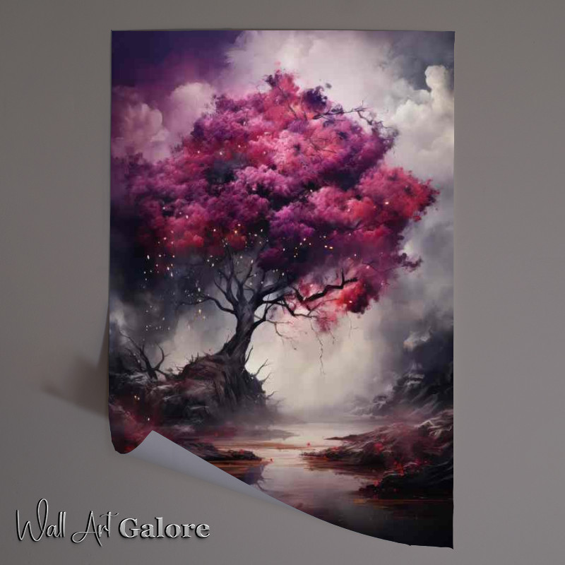 Buy Unframed Poster : (Tree In Purple Silence)