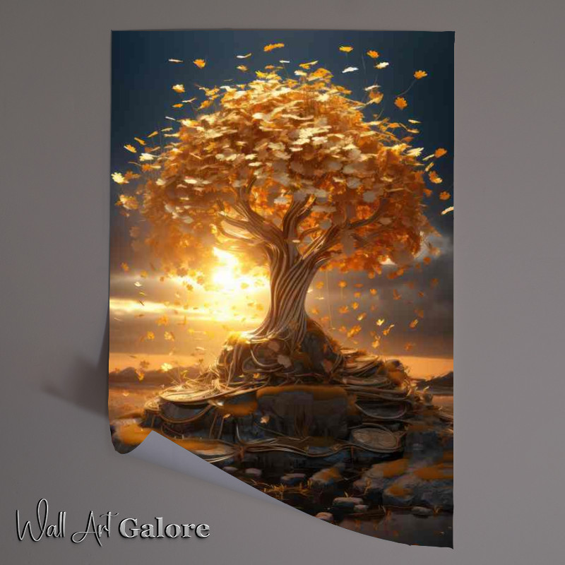 Buy Unframed Poster : (Tree of golden Coins)