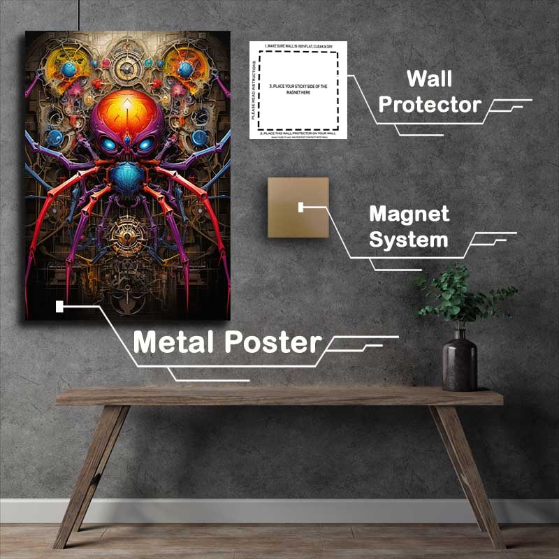 Buy Metal Poster : (Spider In All Its Glory)