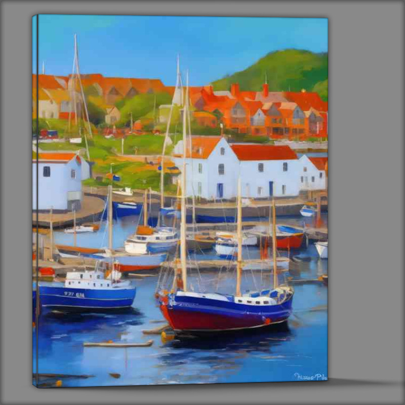 Buy Canvas : (Seaside Harbour Charm)