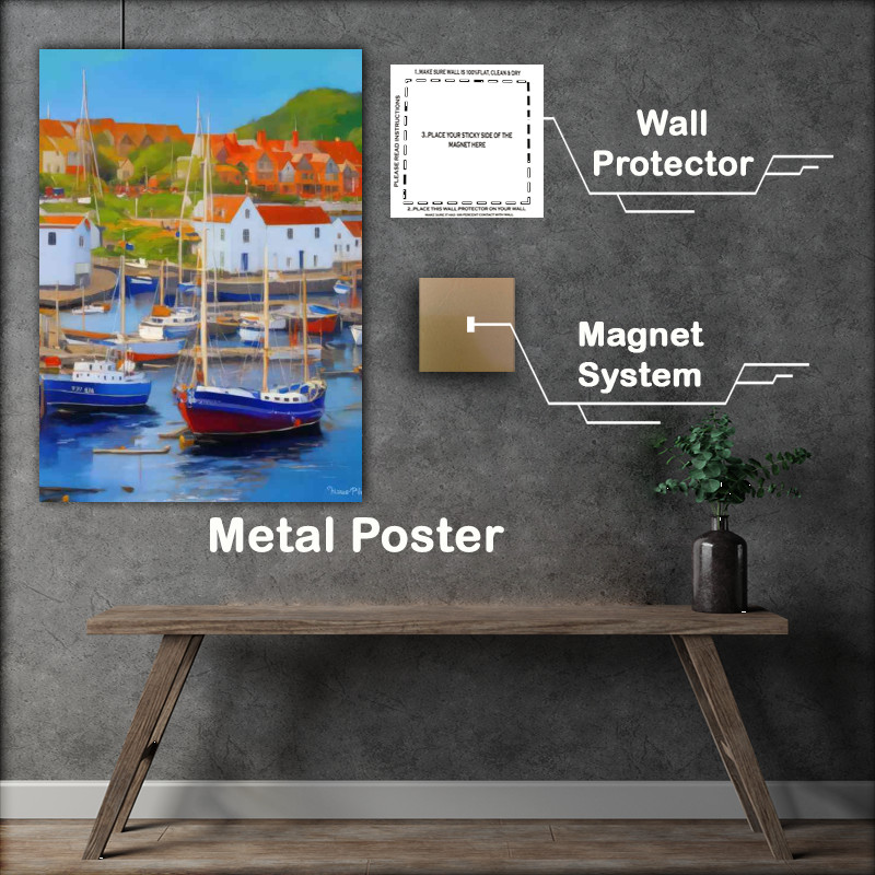 Buy Metal Poster : (Seaside Harbour Charm)