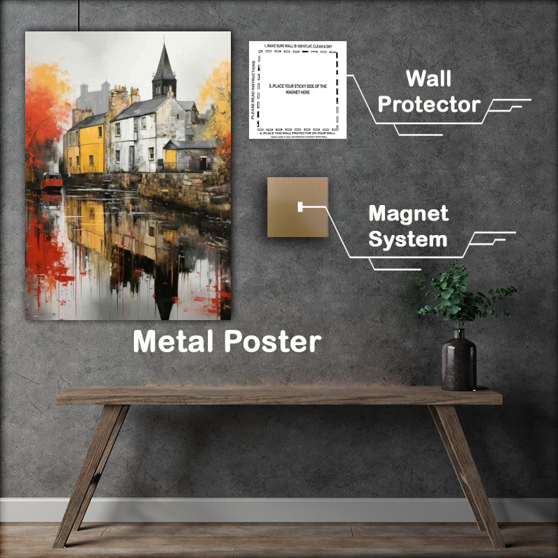 Buy Metal Poster : (Waters Edge Reflections of Beauty)
