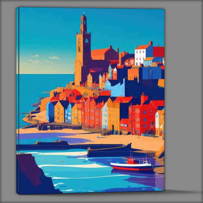 Buy Canvas : (Whitby Splash Of Time)