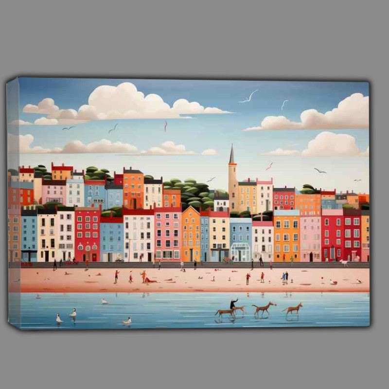 Buy Canvas : (A Day At The Seaside)