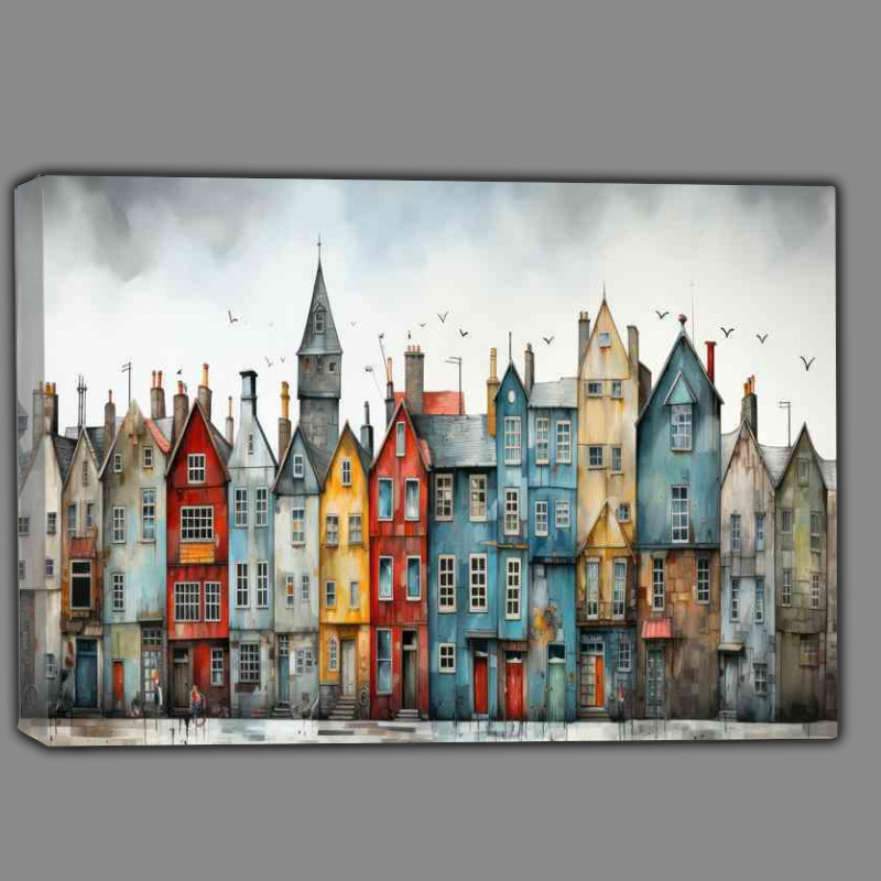 Buy Canvas : (Barmy Seaside Buildings)