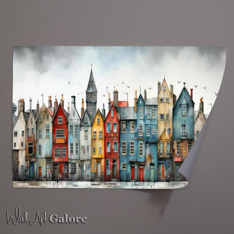 Buy Unframed Poster : (Barmy Seaside Buildings)