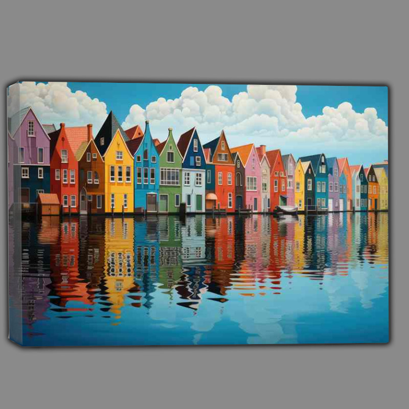Buy Canvas : (Charming Lakeside Abodes)