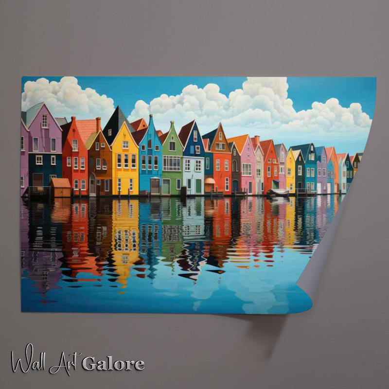 Buy Unframed Poster : (Charming Lakeside Abodes)