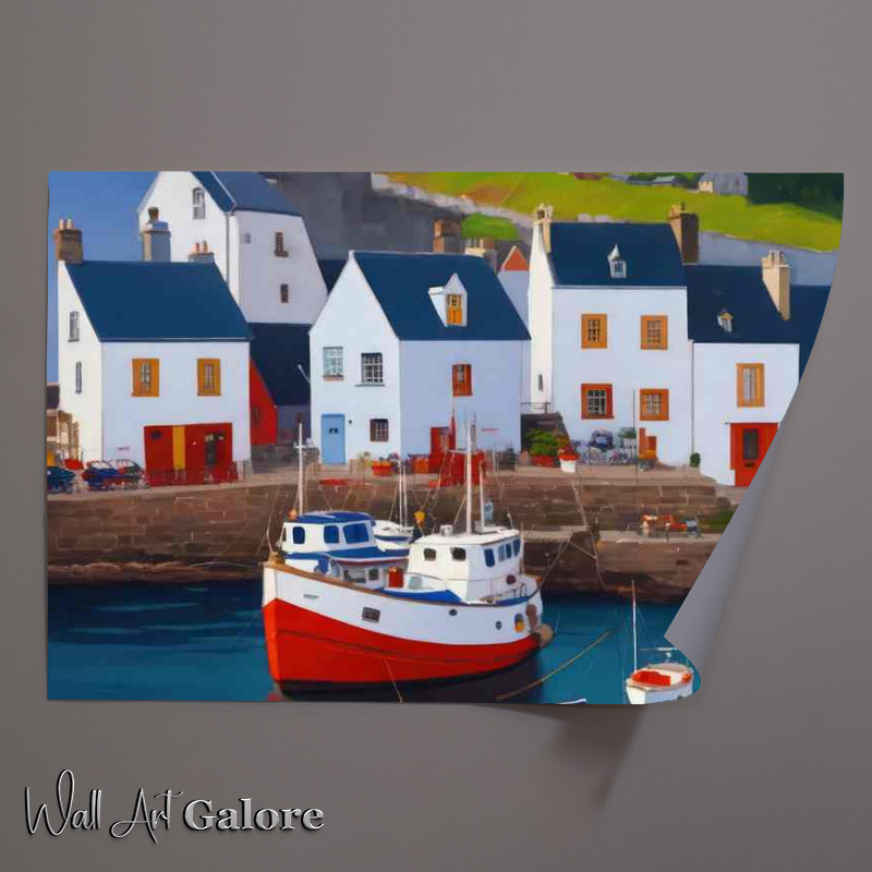 Buy Unframed Poster : (Charming Waterfront Village)