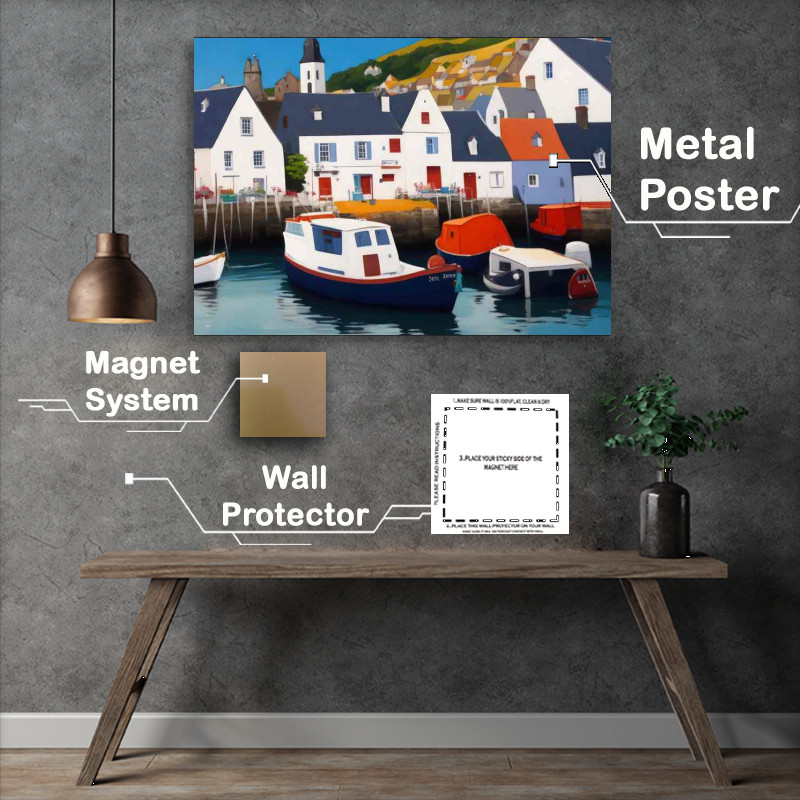 Buy Metal Poster : (Colorful Coastal Haven)