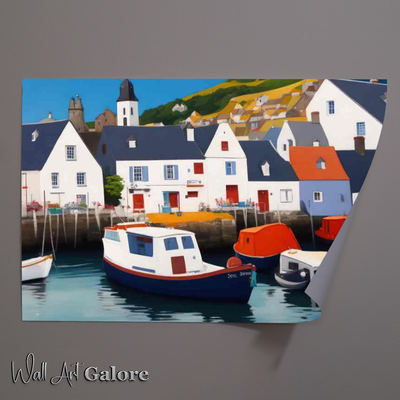 Buy Unframed Poster : (Colorful Coastal Haven)